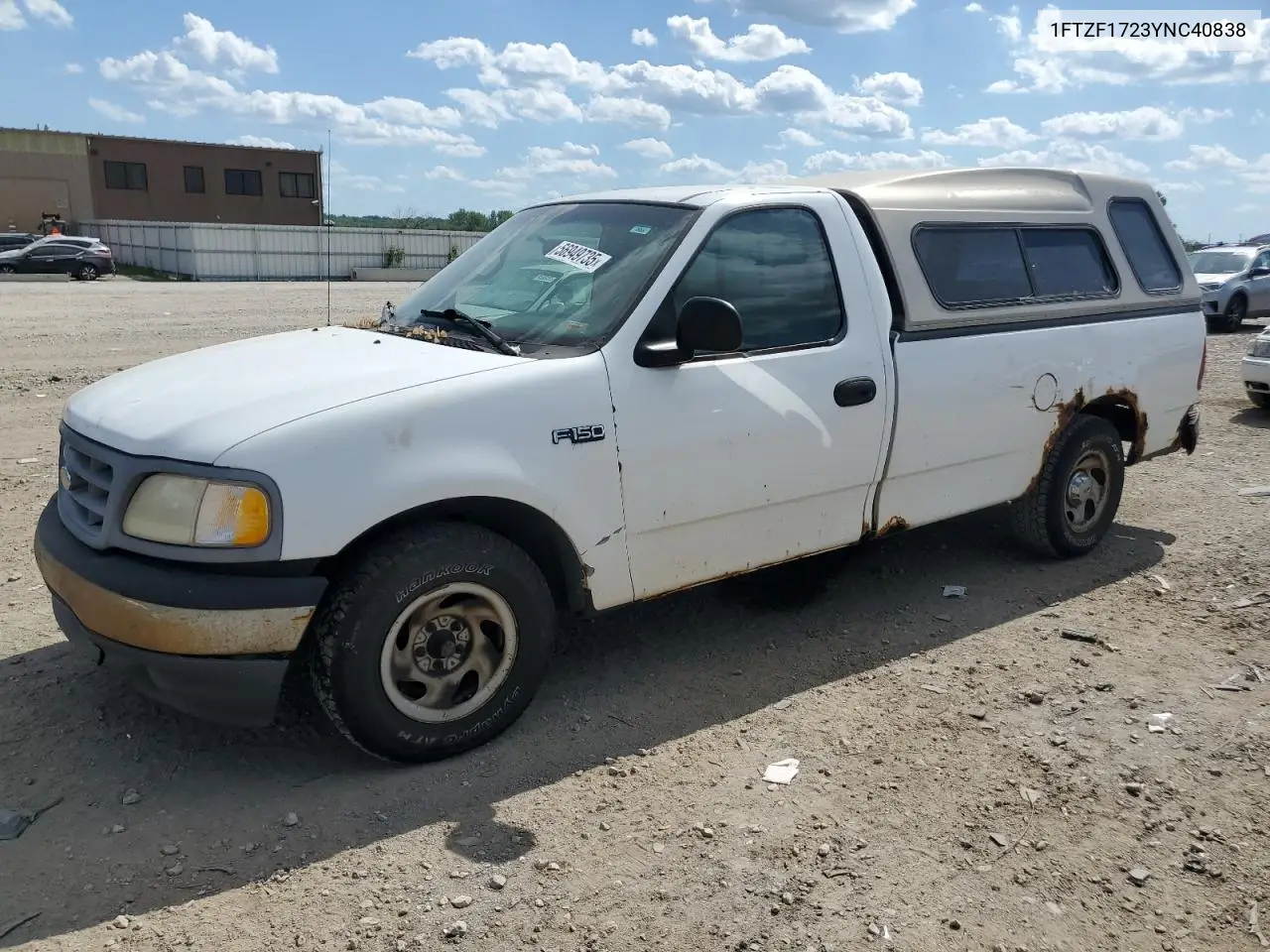 2000 Ford F150 VIN: 1FTZF1723YNC40838 Lot: 56949735
