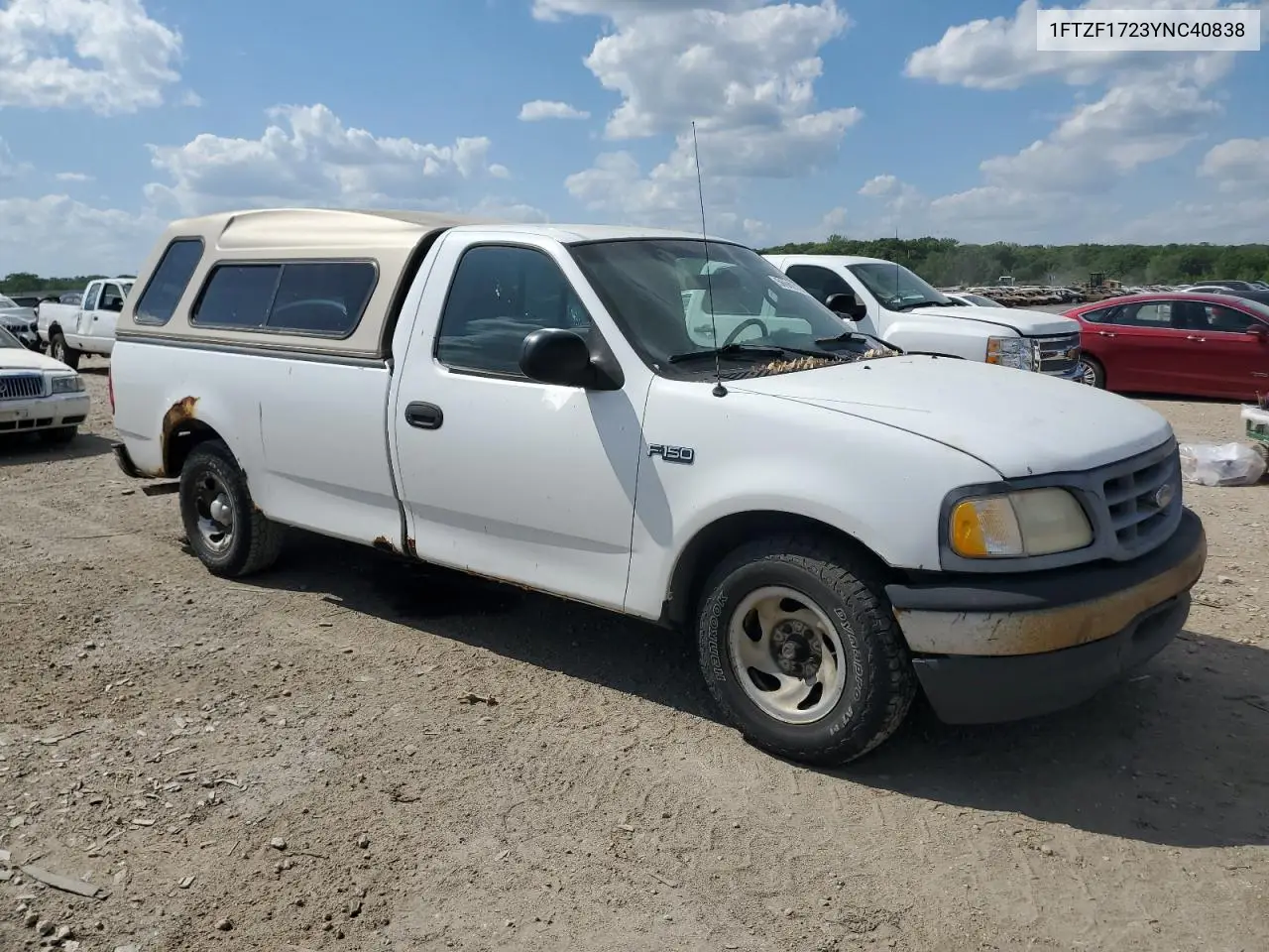 2000 Ford F150 VIN: 1FTZF1723YNC40838 Lot: 56949735