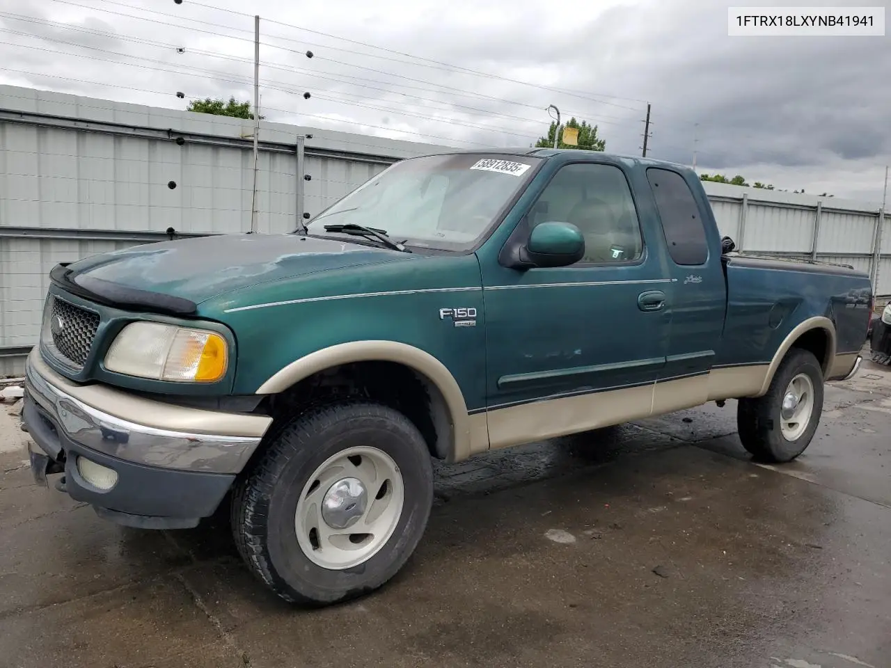 2000 Ford F150 VIN: 1FTRX18LXYNB41941 Lot: 58912835