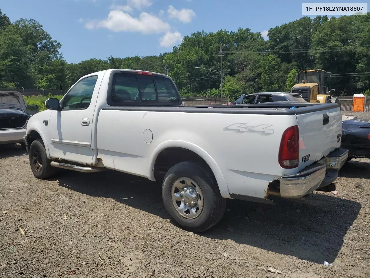 2000 Ford F150 VIN: 1FTPF18L2YNA18807 Lot: 62648305