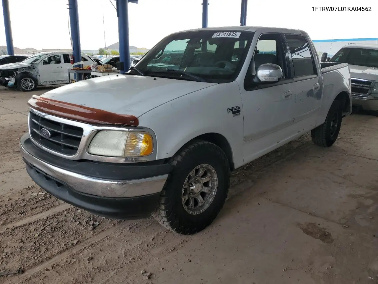 2001 Ford F150 Supercrew VIN: 1FTRW07L01KA04562 Lot: 52741935