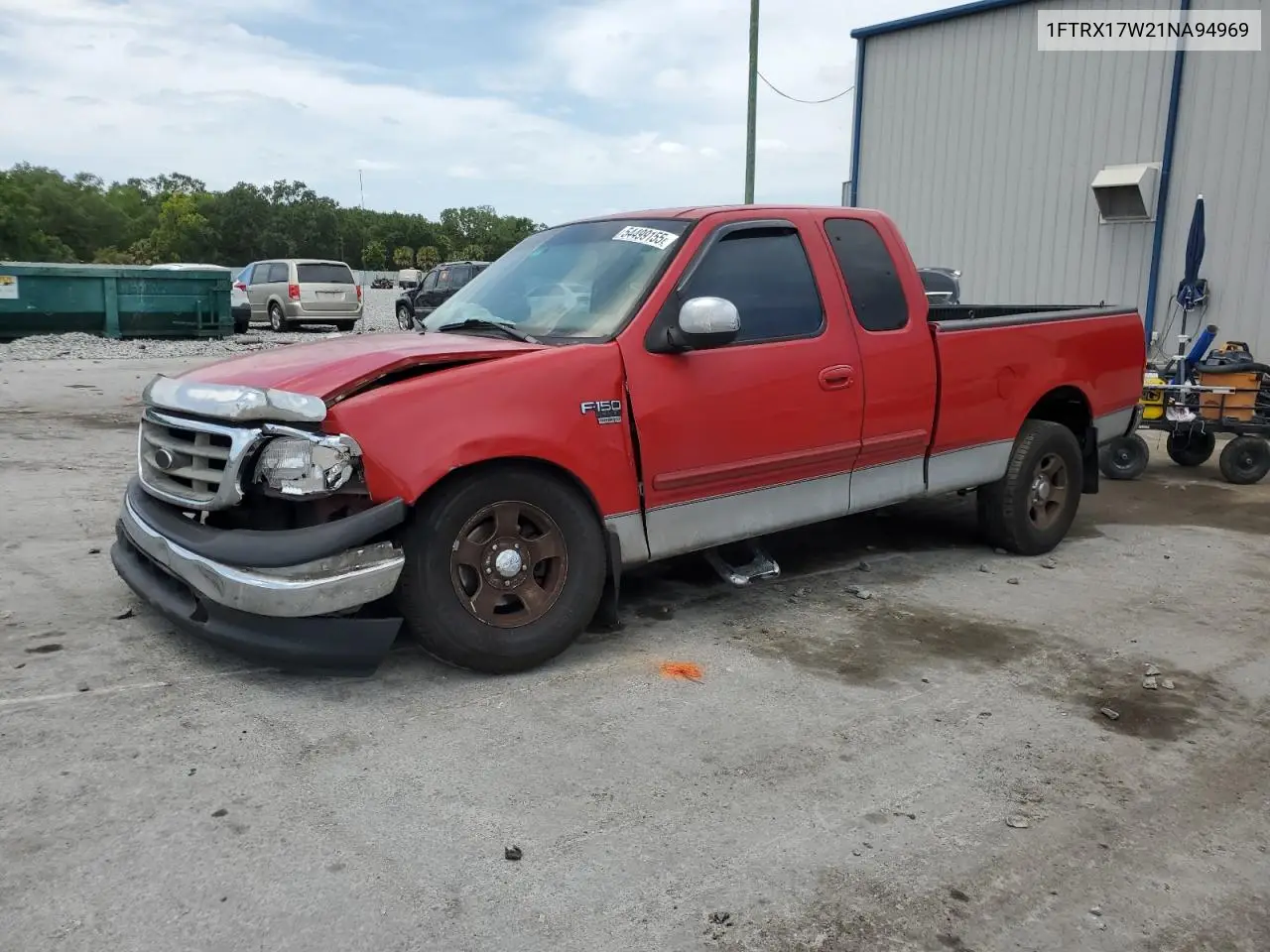 2001 Ford F150 VIN: 1FTRX17W21NA94969 Lot: 54499155
