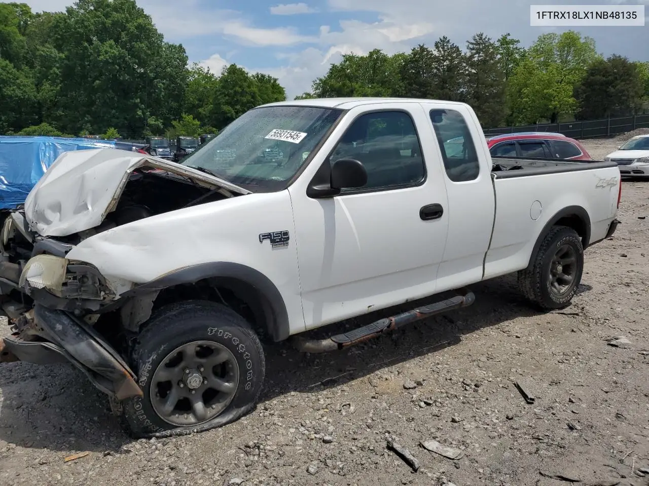 2001 Ford F150 VIN: 1FTRX18LX1NB48135 Lot: 56931545
