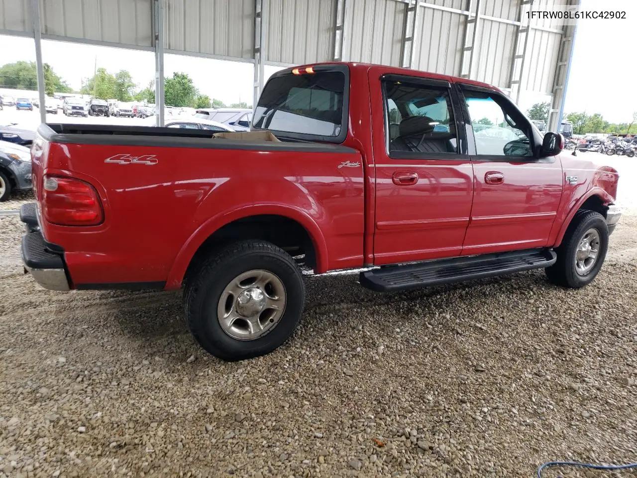 2001 Ford F150 Supercrew VIN: 1FTRW08L61KC42902 Lot: 62254905