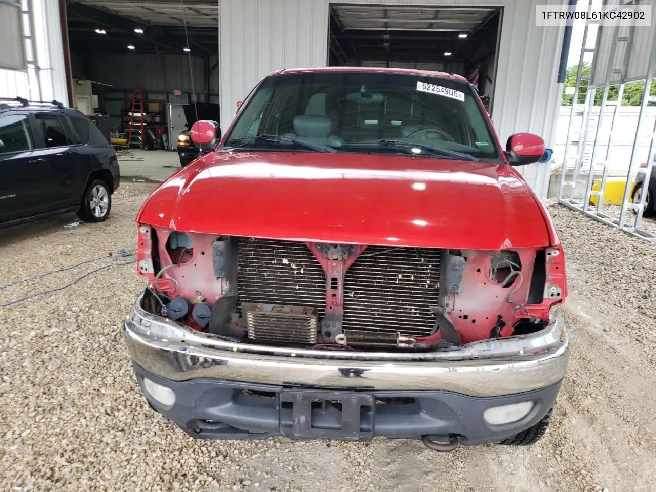 2001 Ford F150 Supercrew VIN: 1FTRW08L61KC42902 Lot: 62254905