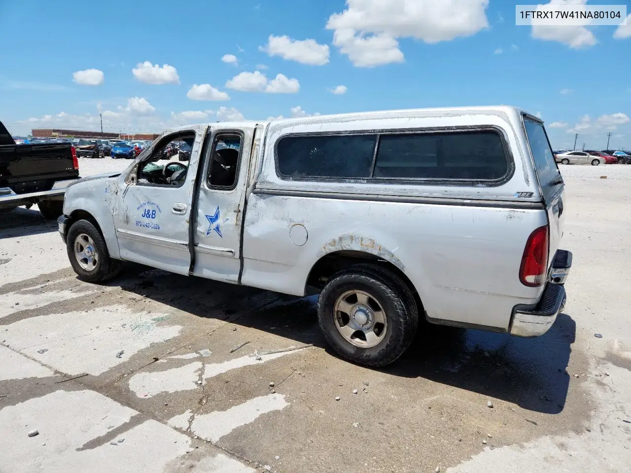 2001 Ford F150 VIN: 1FTRX17W41NA80104 Lot: 62381665