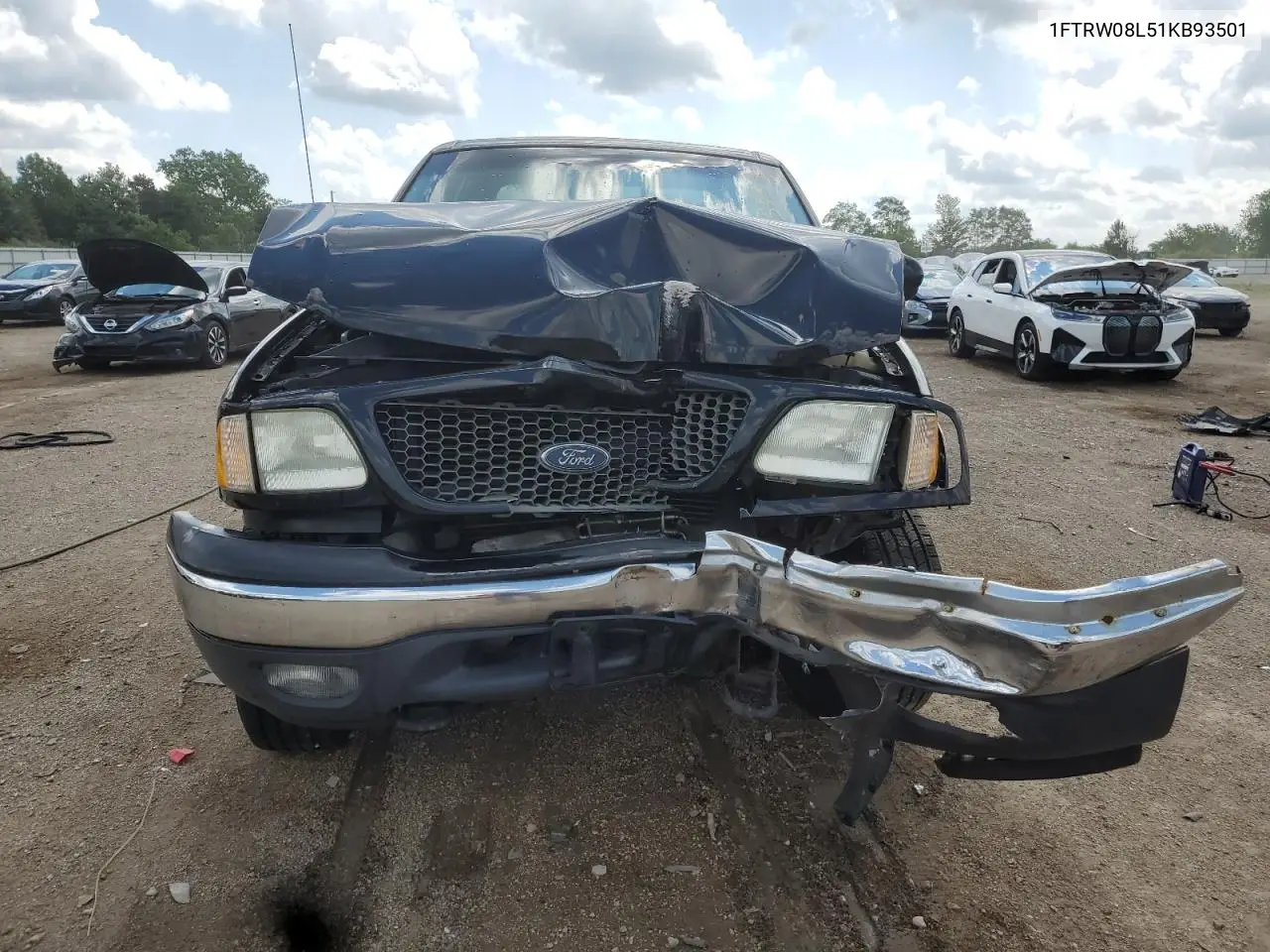 2001 Ford F150 Supercrew VIN: 1FTRW08L51KB93501 Lot: 62555855
