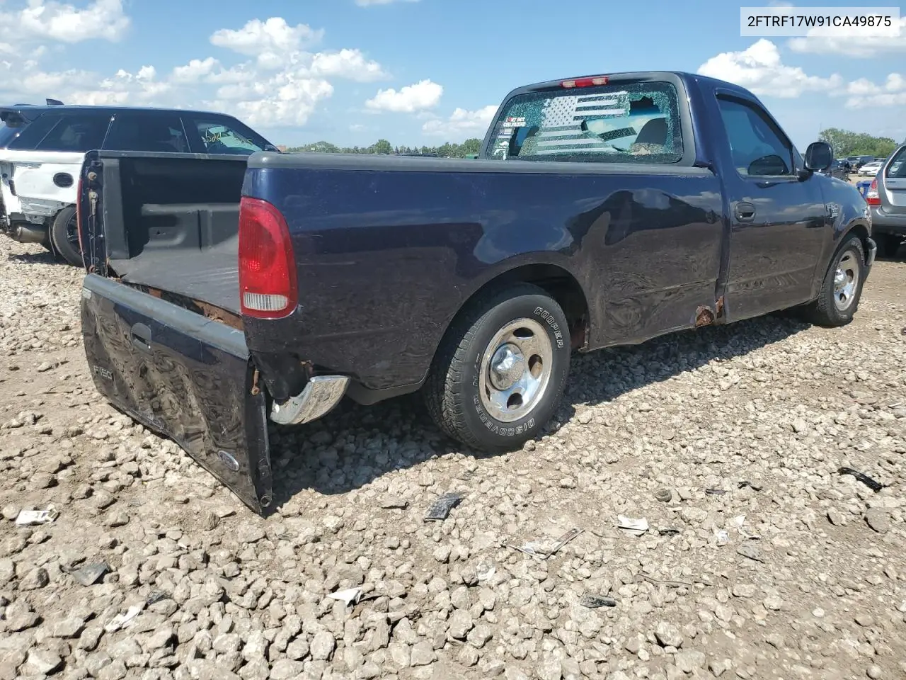 2001 Ford F150 VIN: 2FTRF17W91CA49875 Lot: 62696525