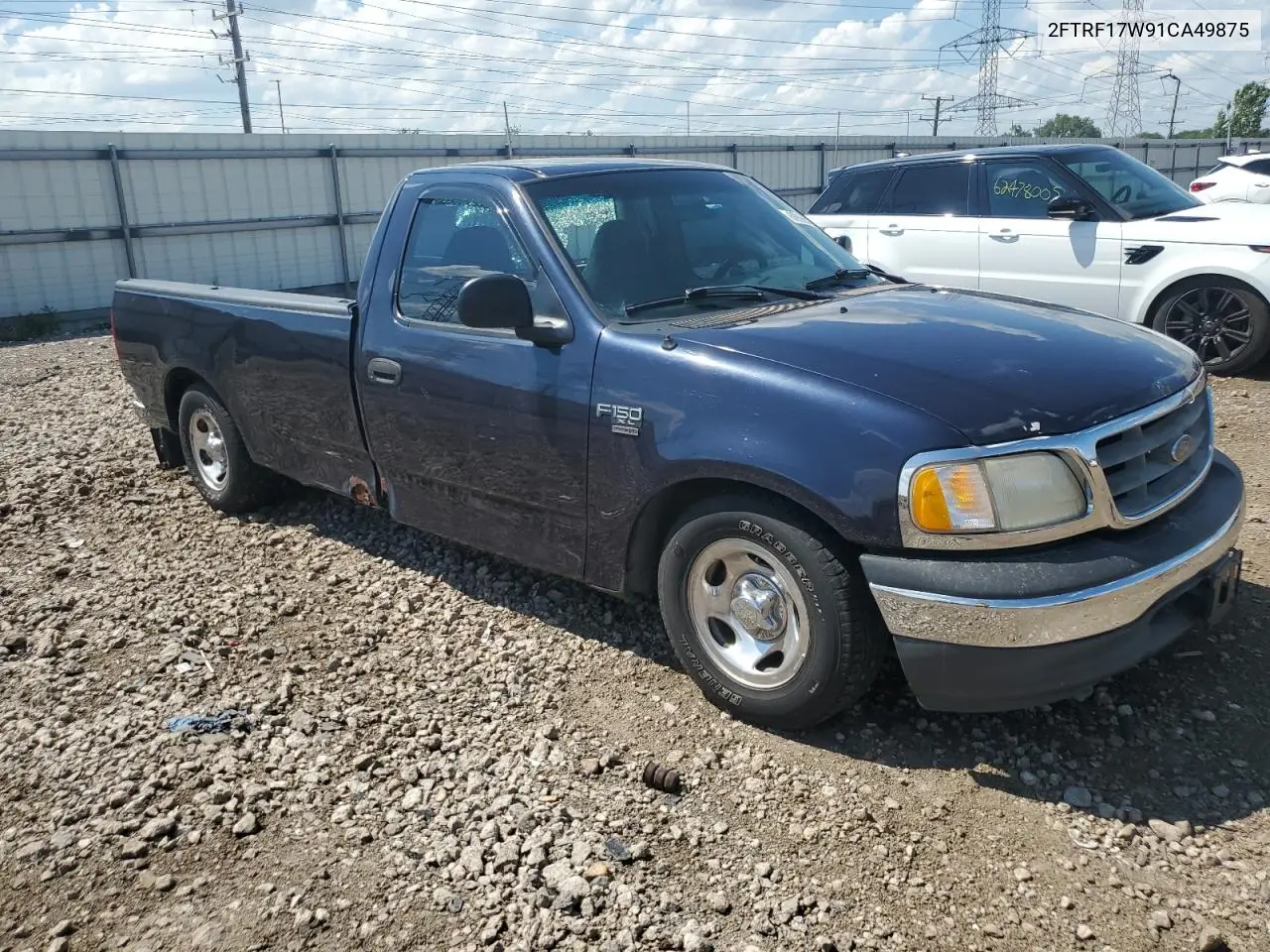 2001 Ford F150 VIN: 2FTRF17W91CA49875 Lot: 62696525