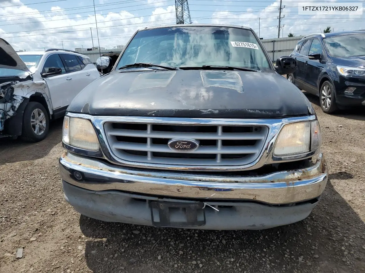 2001 Ford F150 VIN: 1FTZX1721YKB06327 Lot: 62751615