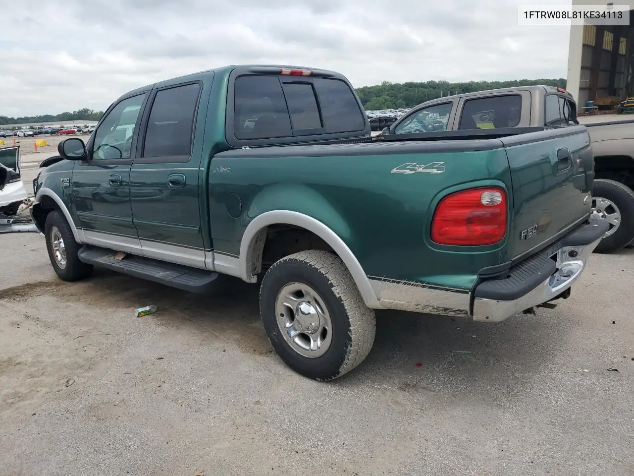 2001 Ford F150 Supercrew VIN: 1FTRW08L81KE34113 Lot: 62850325