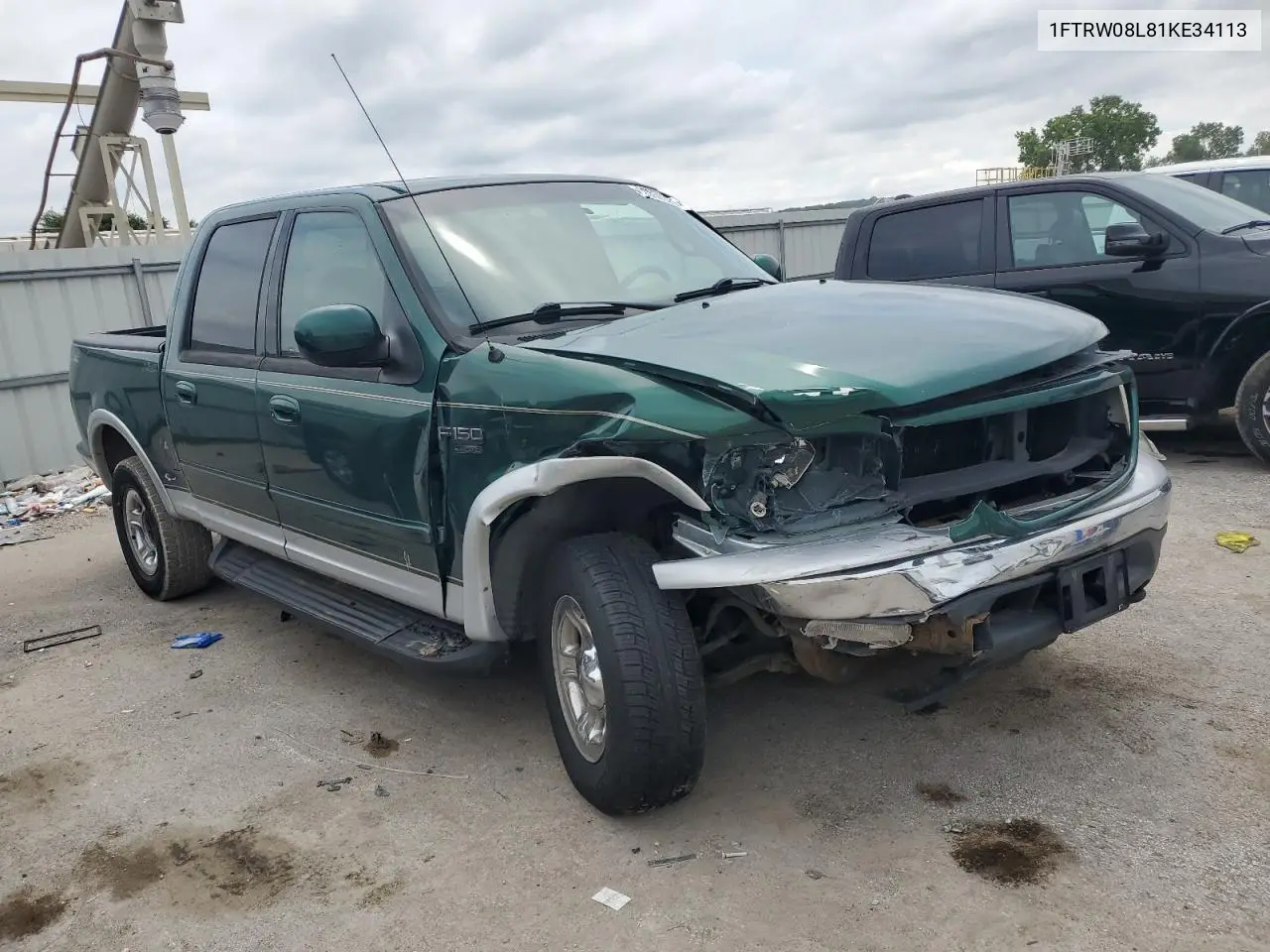 2001 Ford F150 Supercrew VIN: 1FTRW08L81KE34113 Lot: 62850325