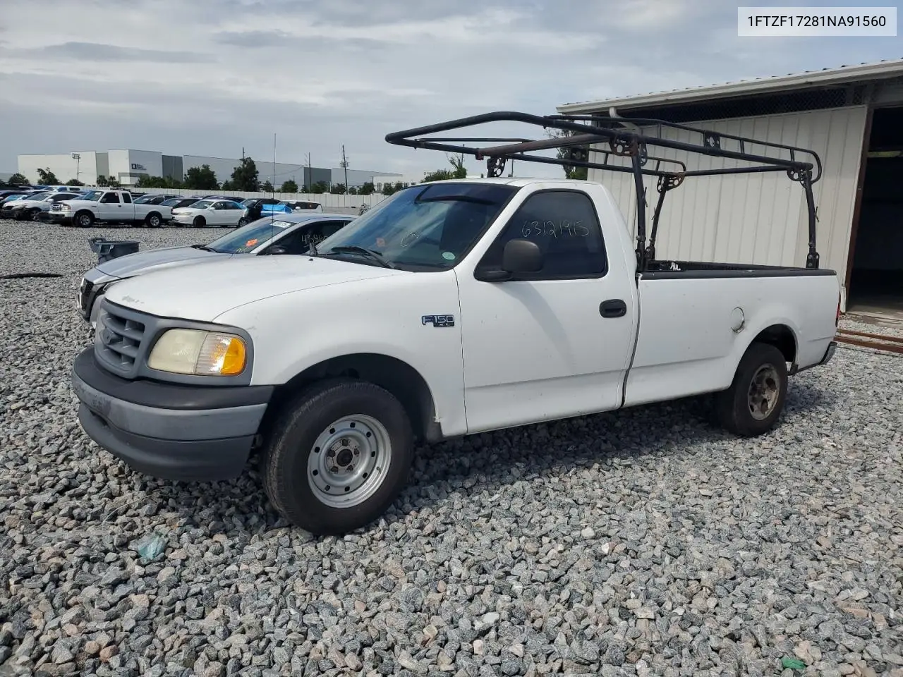 2001 Ford F150 VIN: 1FTZF17281NA91560 Lot: 63121915