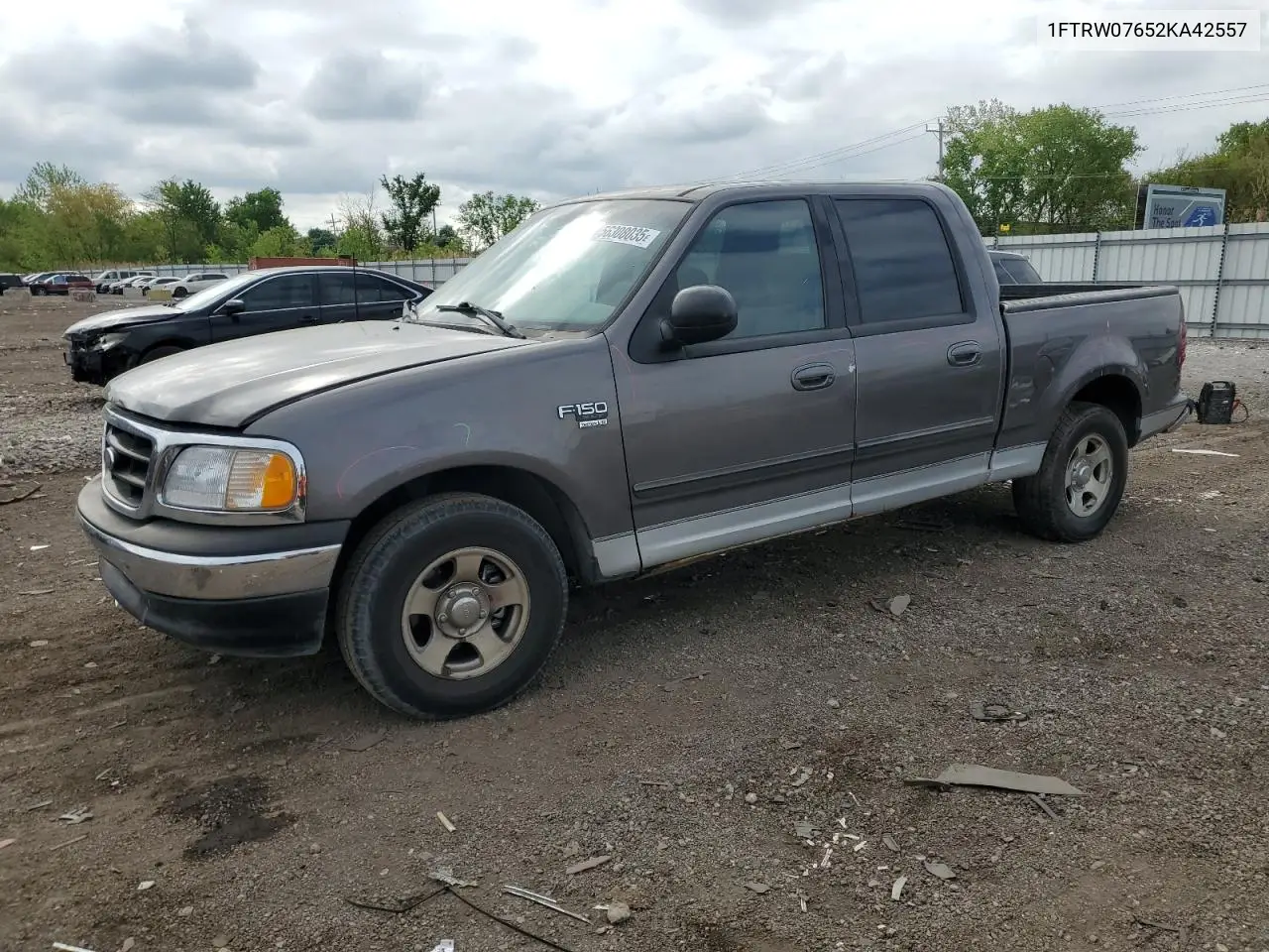 2002 Ford F150 Supercrew VIN: 1FTRW07652KA42557 Lot: 56308035