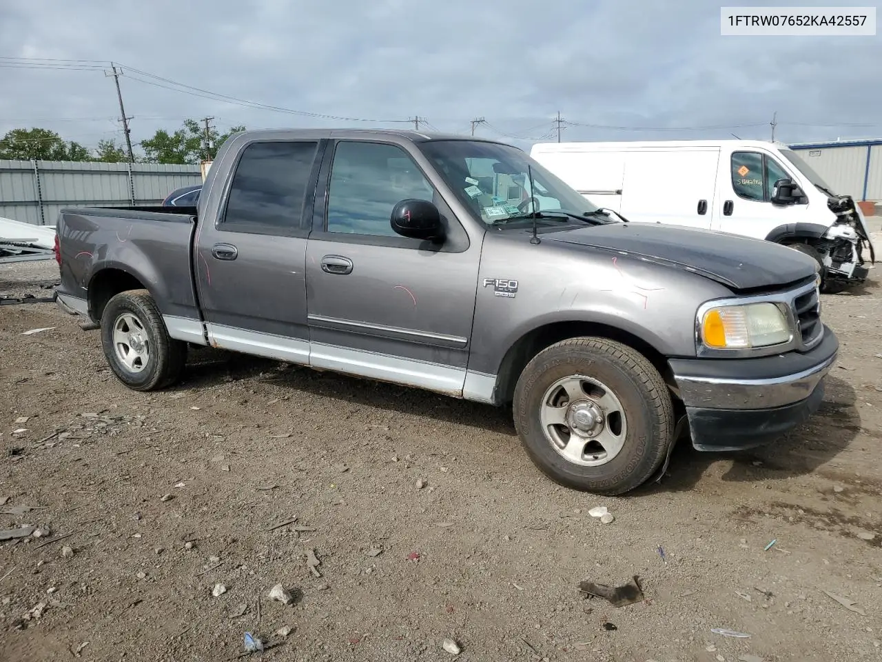 2002 Ford F150 Supercrew VIN: 1FTRW07652KA42557 Lot: 56308035