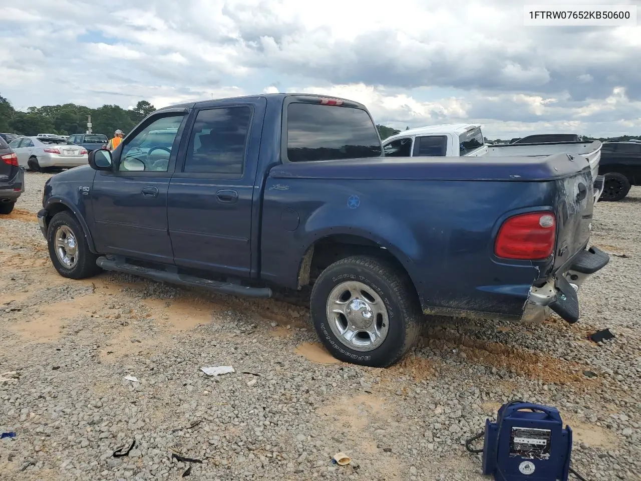 2002 Ford F150 Supercrew VIN: 1FTRW07652KB50600 Lot: 56462905