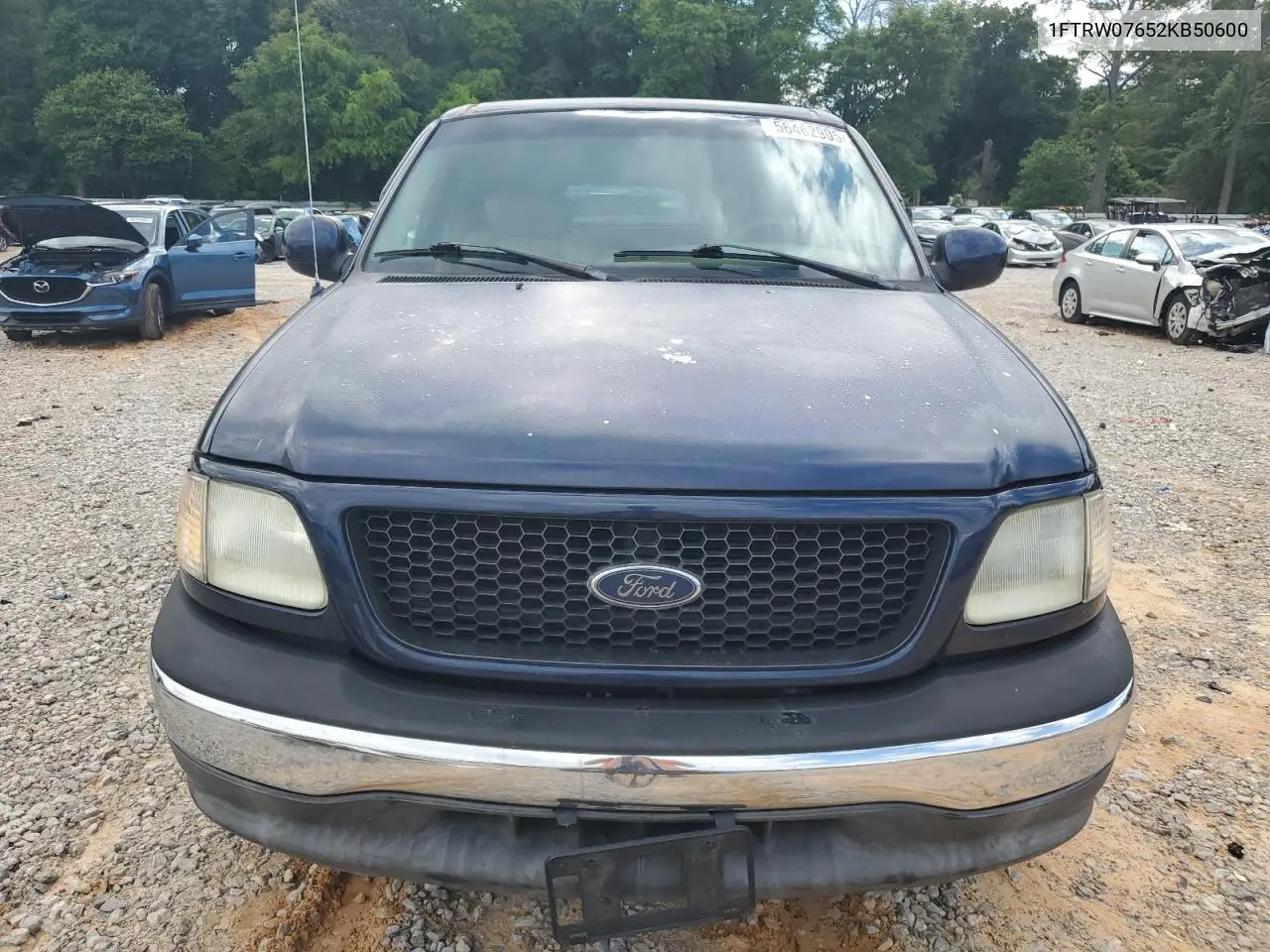 2002 Ford F150 Supercrew VIN: 1FTRW07652KB50600 Lot: 56462905
