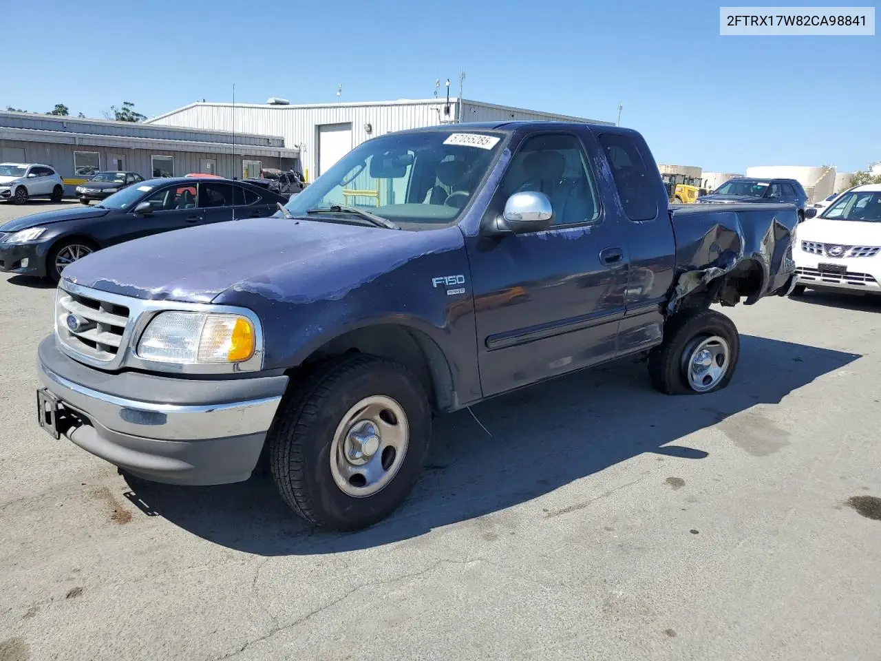 2002 Ford F150 VIN: 2FTRX17W82CA98841 Lot: 57055285