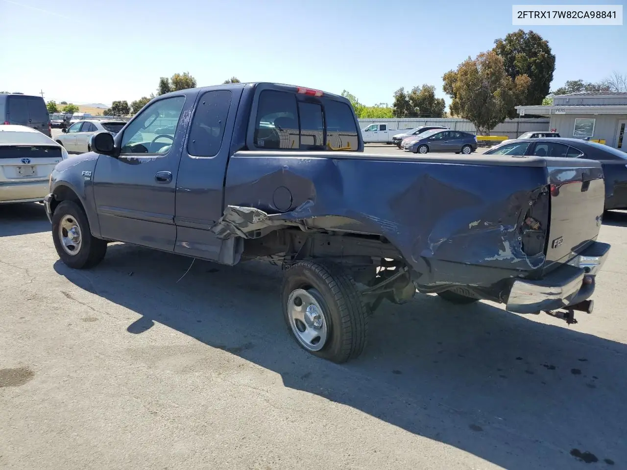 2002 Ford F150 VIN: 2FTRX17W82CA98841 Lot: 57055285
