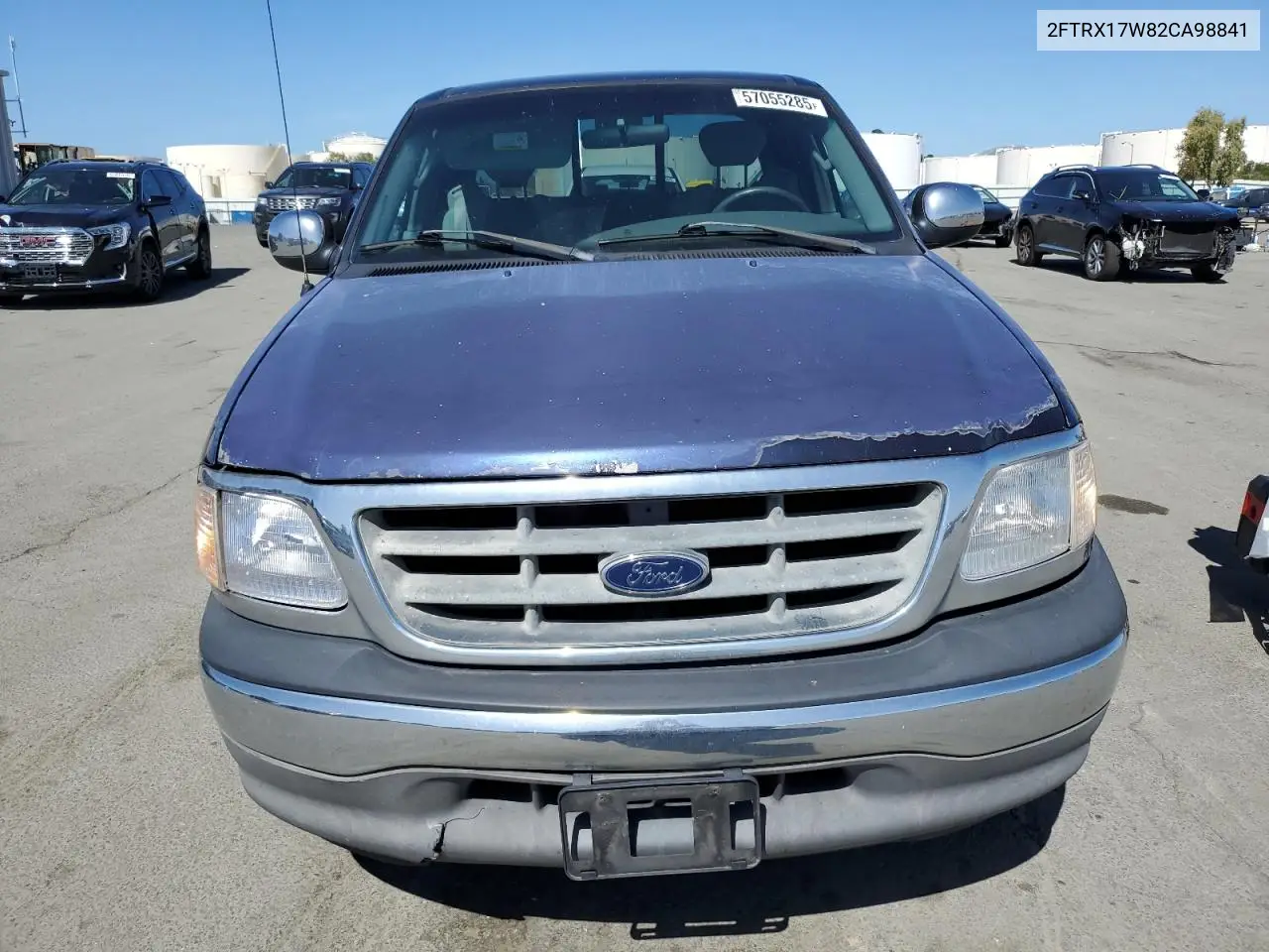 2002 Ford F150 VIN: 2FTRX17W82CA98841 Lot: 57055285