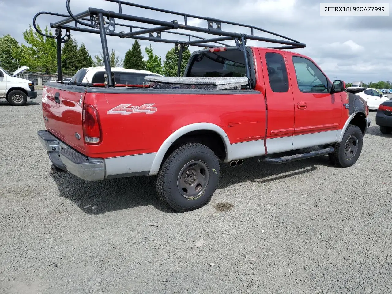2002 Ford F150 VIN: 2FTRX18L92CA77999 Lot: 58026585