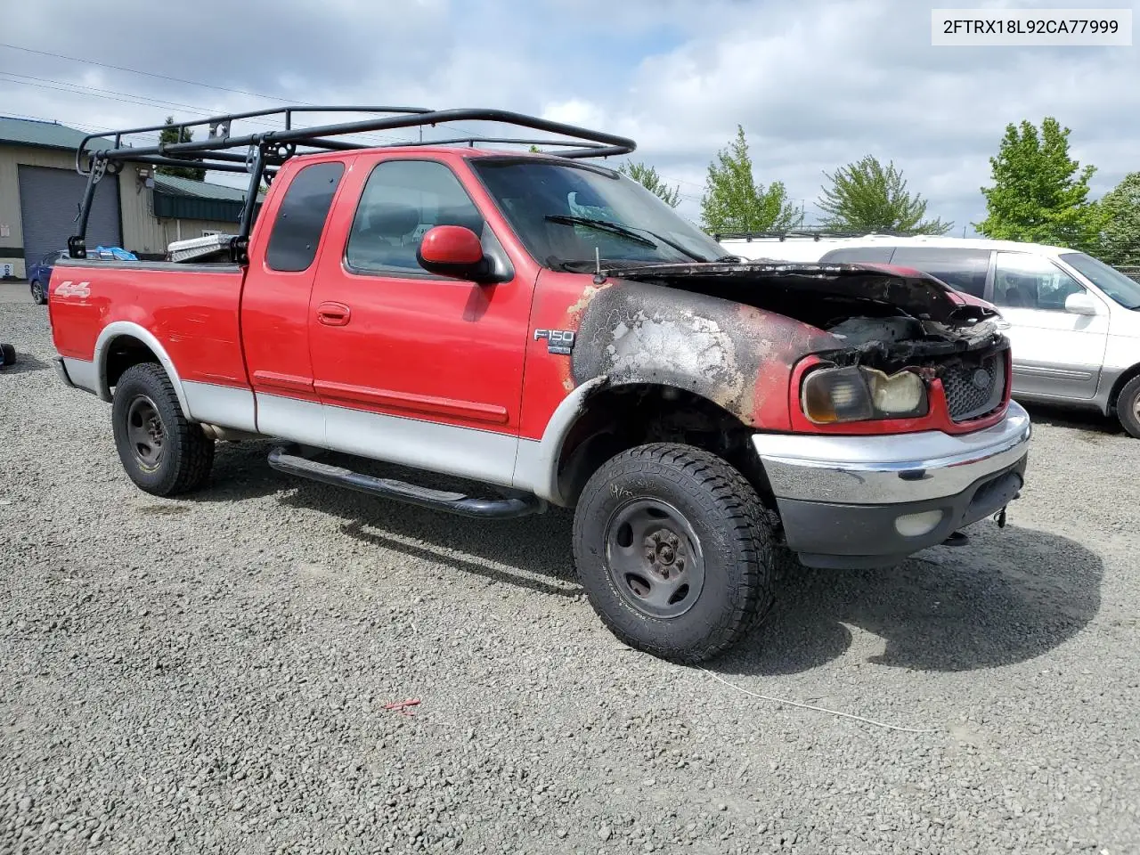 2002 Ford F150 VIN: 2FTRX18L92CA77999 Lot: 58026585