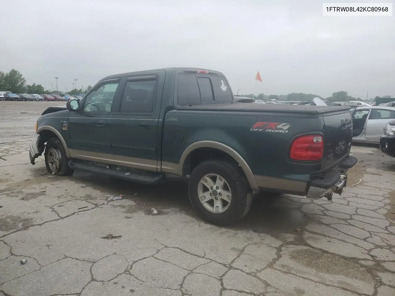 2002 Ford F150 Supercrew VIN: 1FTRW08L42KC80968 Lot: 59959845