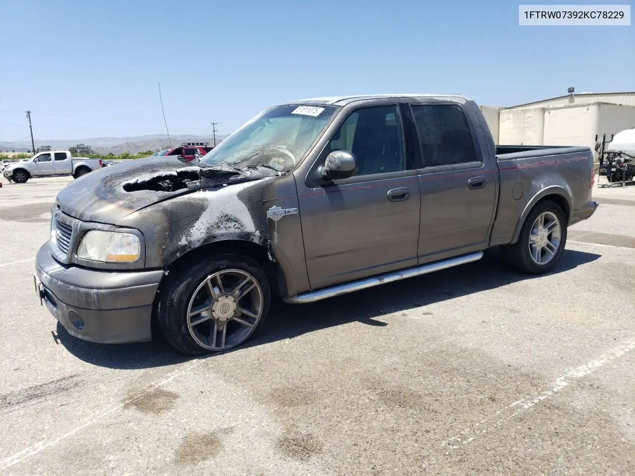 2002 Ford F150 Supercrew Harley Davidson VIN: 1FTRW07392KC78229 Lot: 61611075