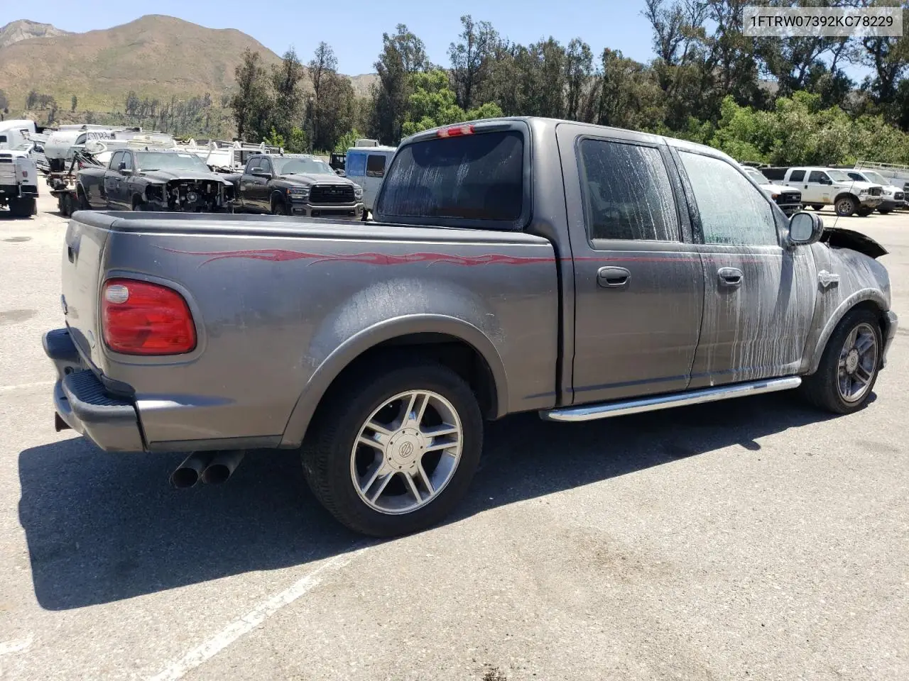 2002 Ford F150 Supercrew Harley Davidson VIN: 1FTRW07392KC78229 Lot: 61611075