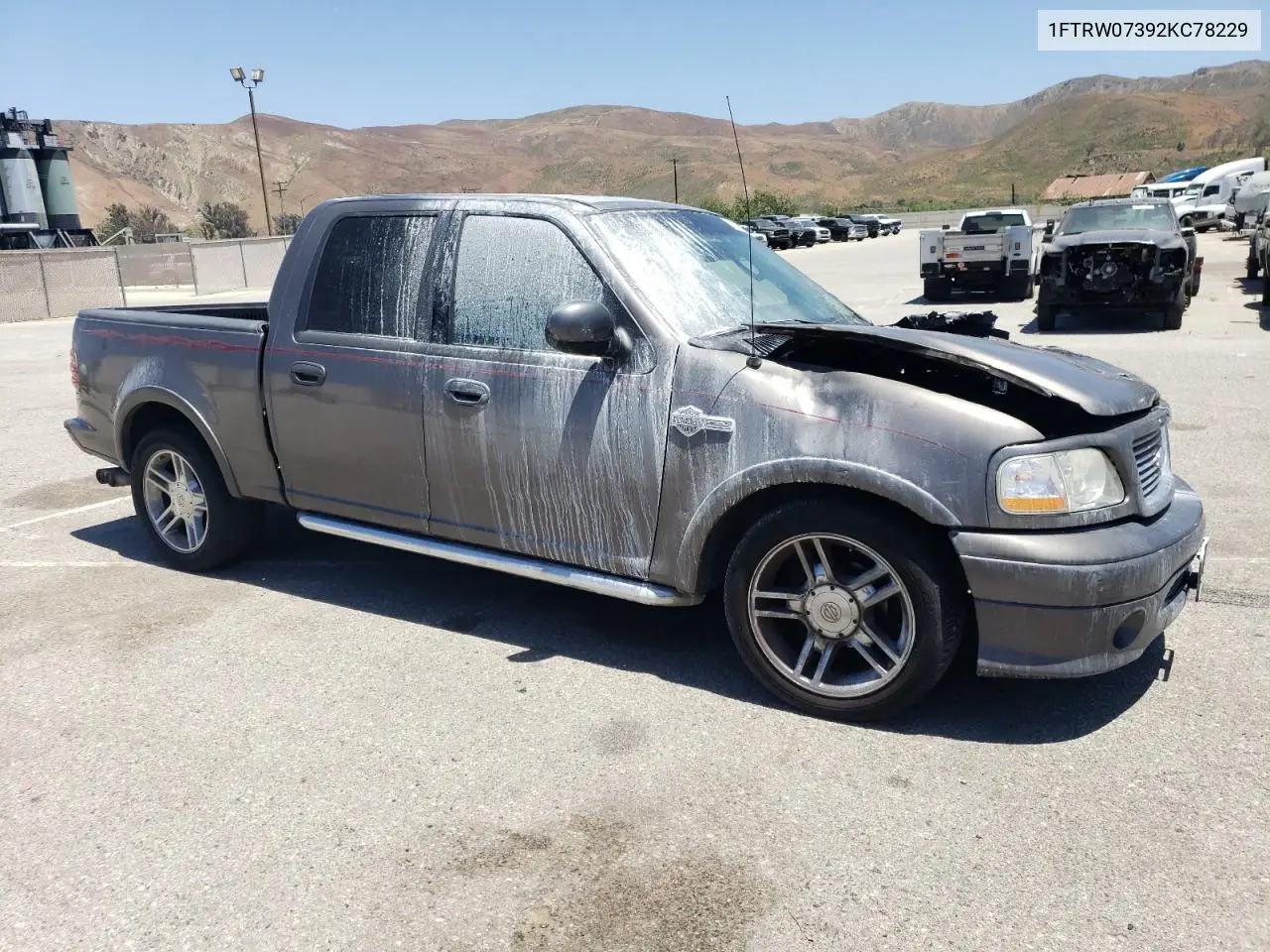2002 Ford F150 Supercrew Harley Davidson VIN: 1FTRW07392KC78229 Lot: 61611075