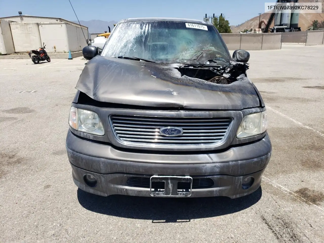 2002 Ford F150 Supercrew Harley Davidson VIN: 1FTRW07392KC78229 Lot: 61611075