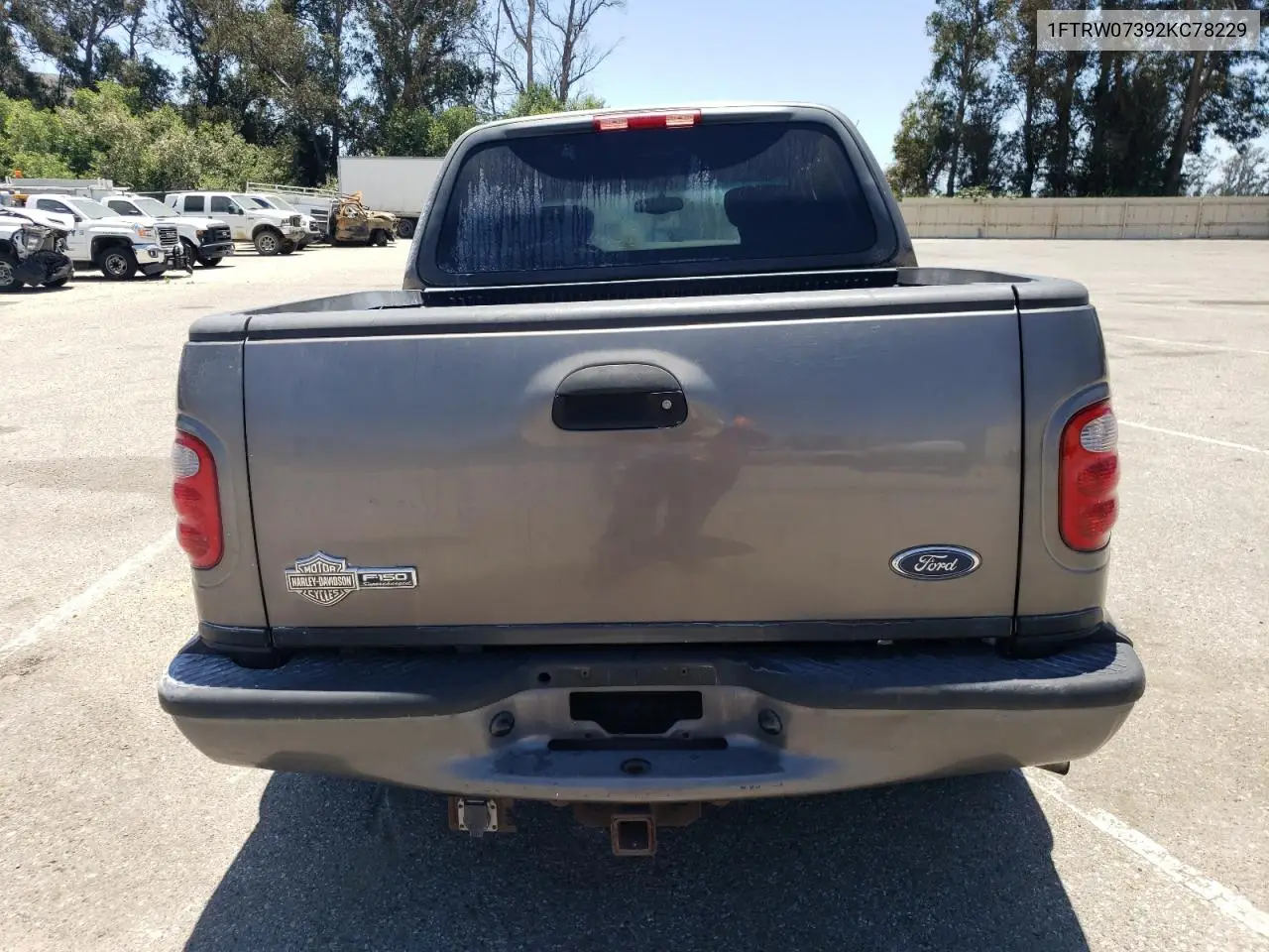 2002 Ford F150 Supercrew Harley Davidson VIN: 1FTRW07392KC78229 Lot: 61611075