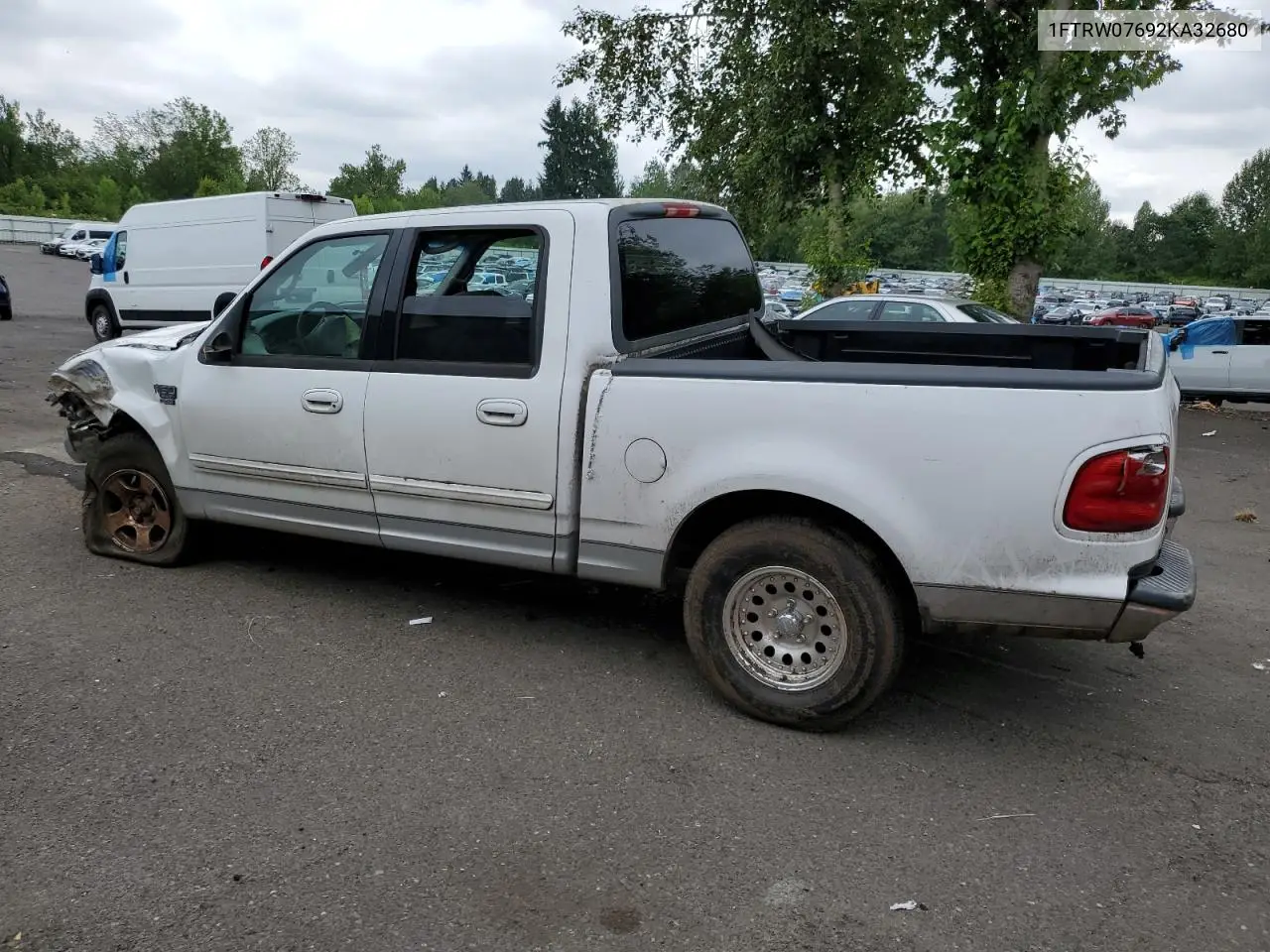 2002 Ford F150 Supercrew VIN: 1FTRW07692KA32680 Lot: 62340895