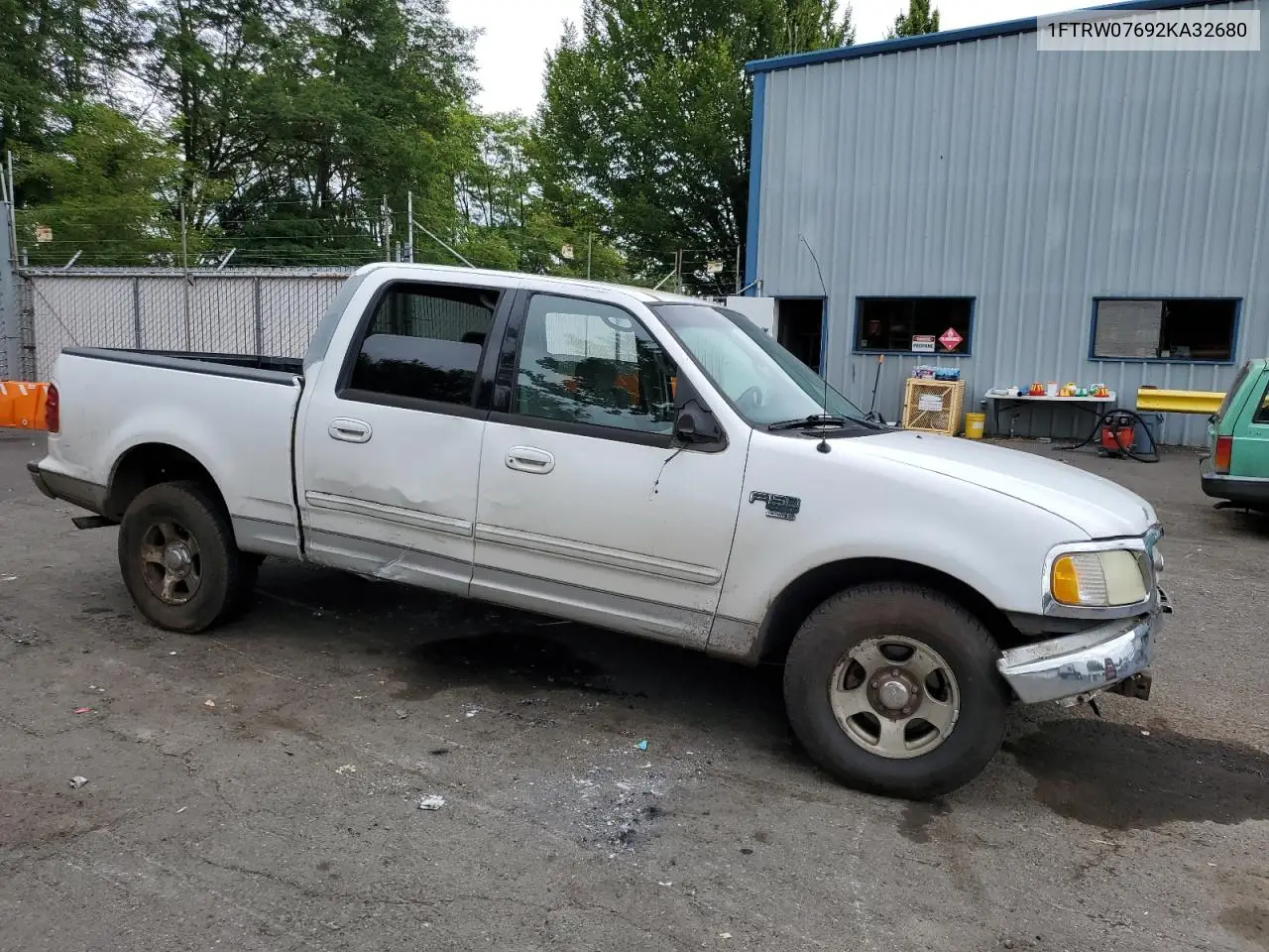 2002 Ford F150 Supercrew VIN: 1FTRW07692KA32680 Lot: 62340895