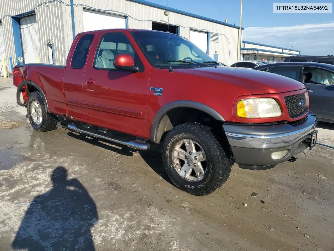 2002 Ford F150 VIN: 1FTRX18L82NA54692 Lot: 62559605
