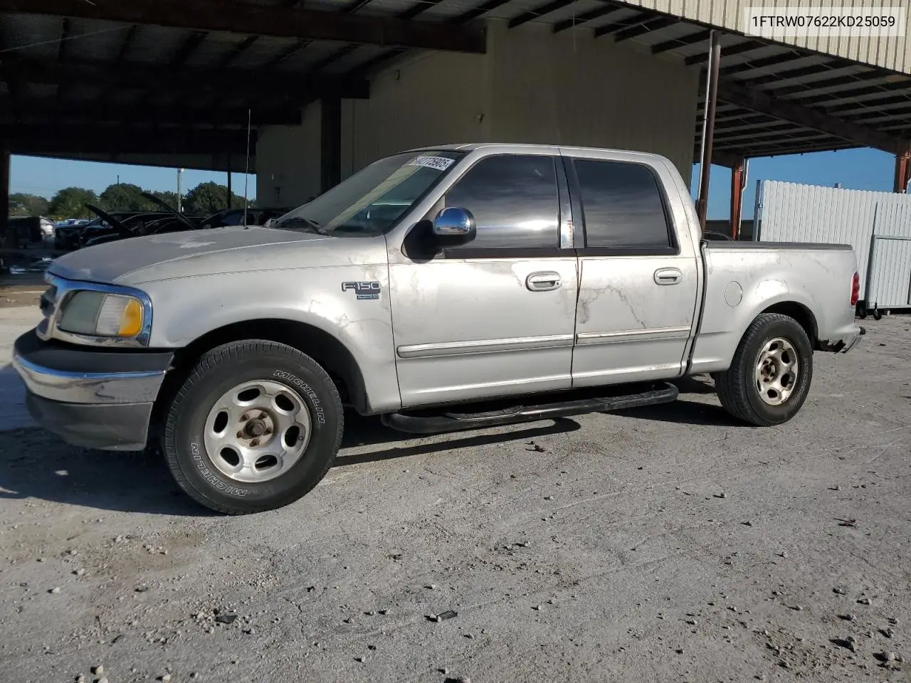 2002 Ford F150 Supercrew VIN: 1FTRW07622KD25059 Lot: 63338425