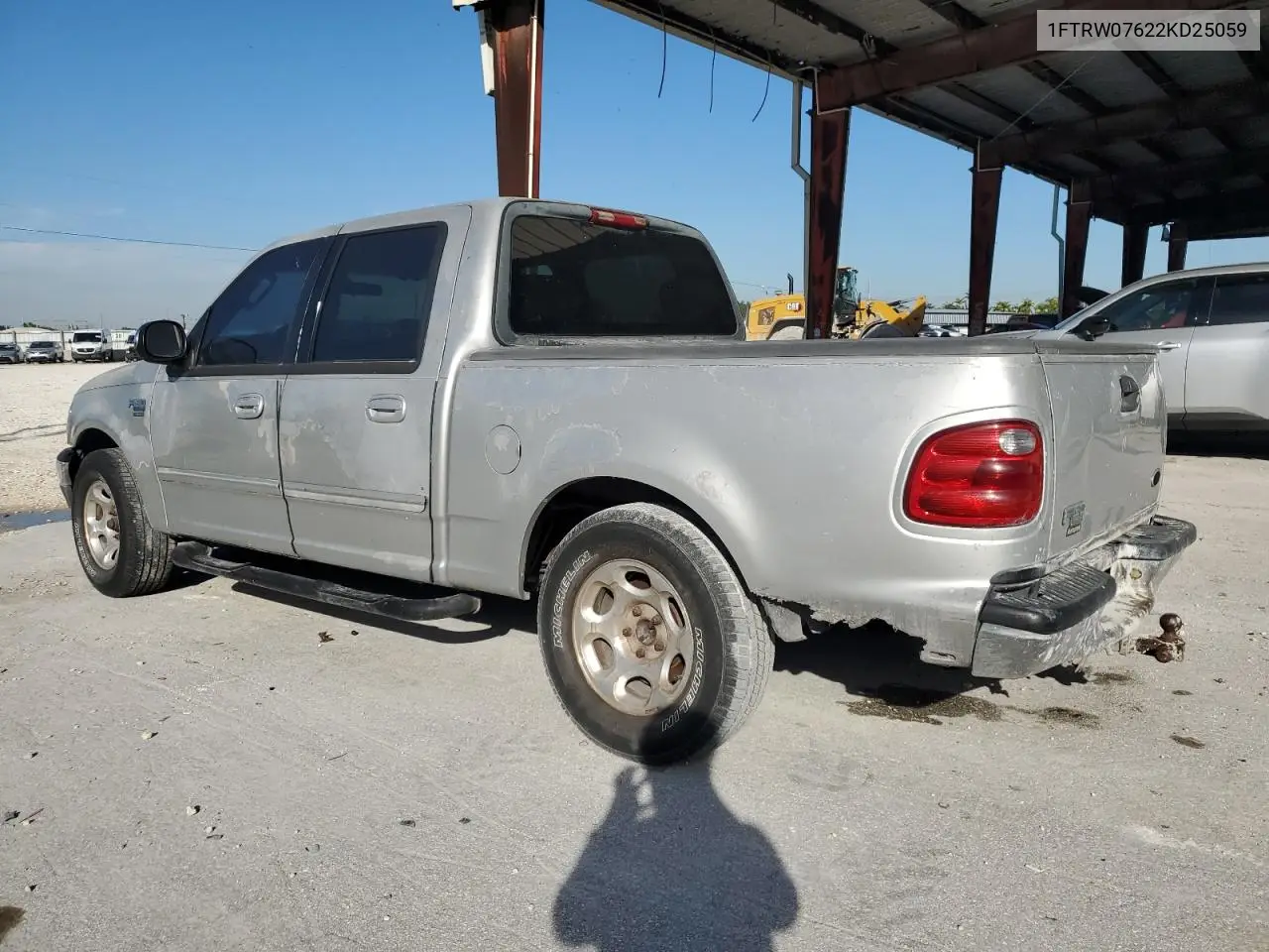 2002 Ford F150 Supercrew VIN: 1FTRW07622KD25059 Lot: 63338425