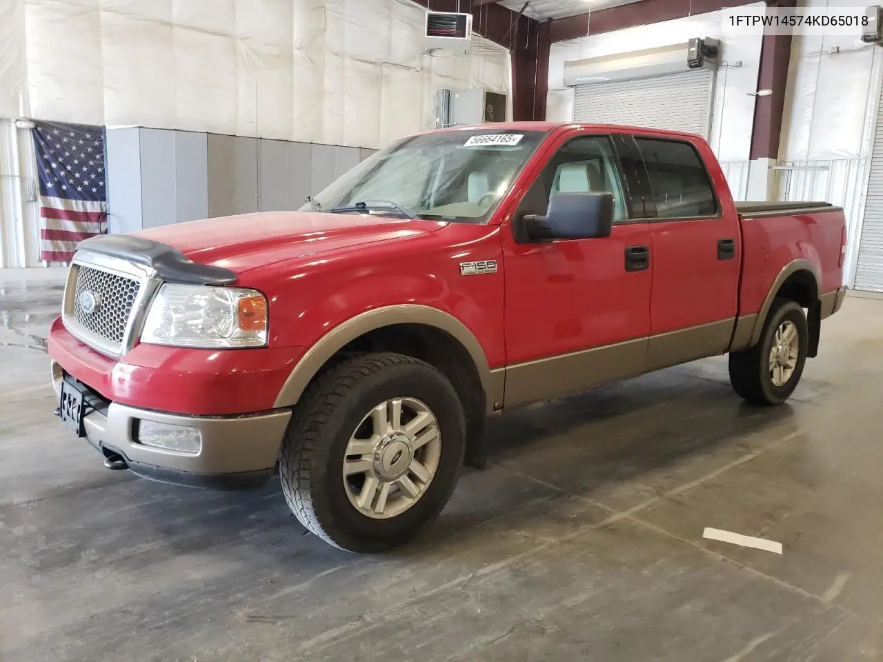 2004 Ford F150 Supercrew VIN: 1FTPW14574KD65018 Lot: 56664165