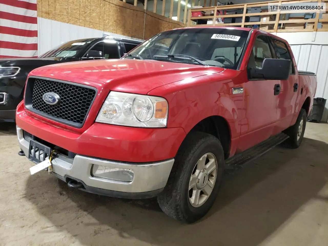 2004 Ford F150 Supercrew VIN: 1FTRW14W04KB68404 Lot: 56980045