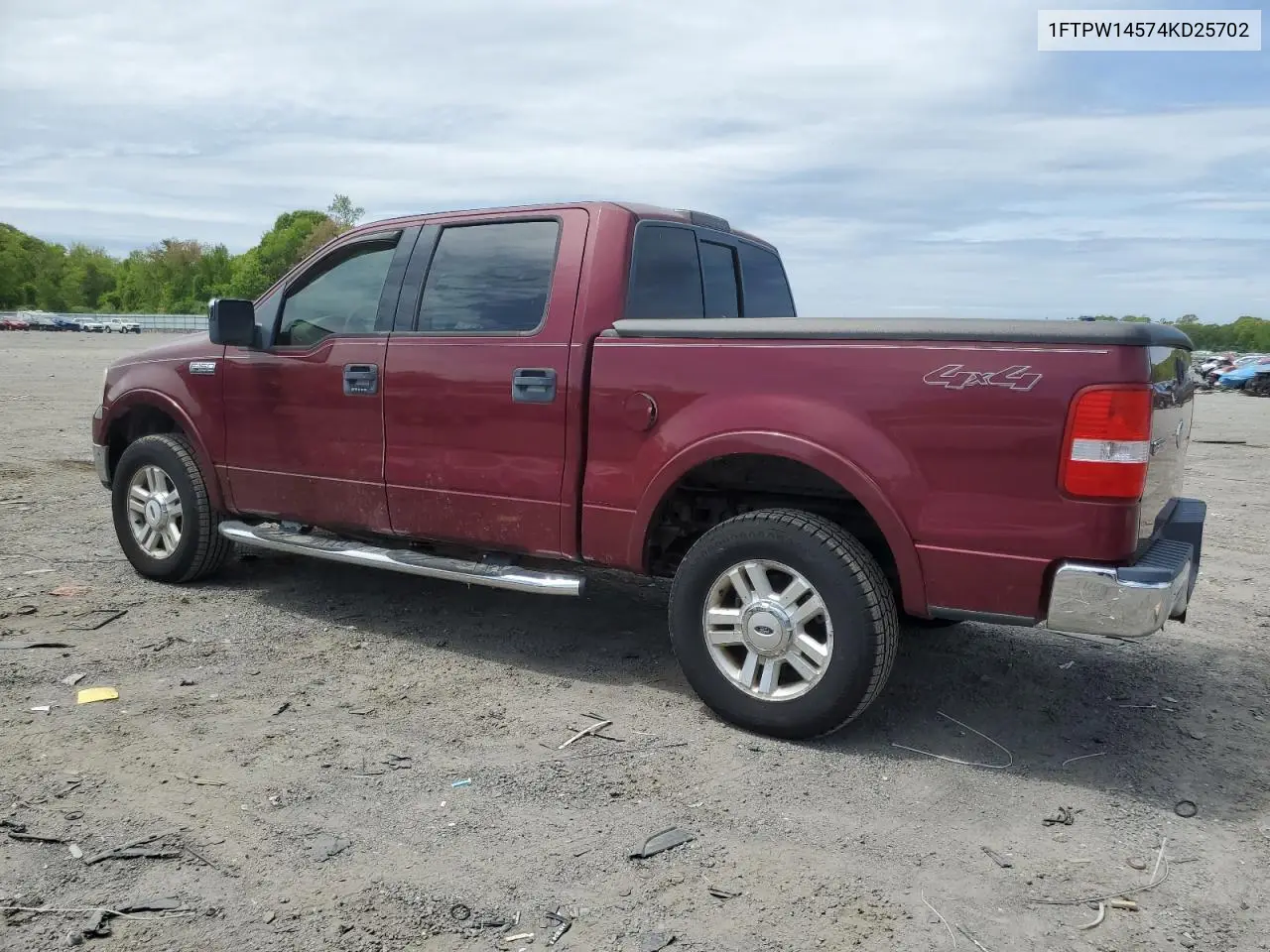 2004 Ford F150 Supercrew VIN: 1FTPW14574KD25702 Lot: 57030785