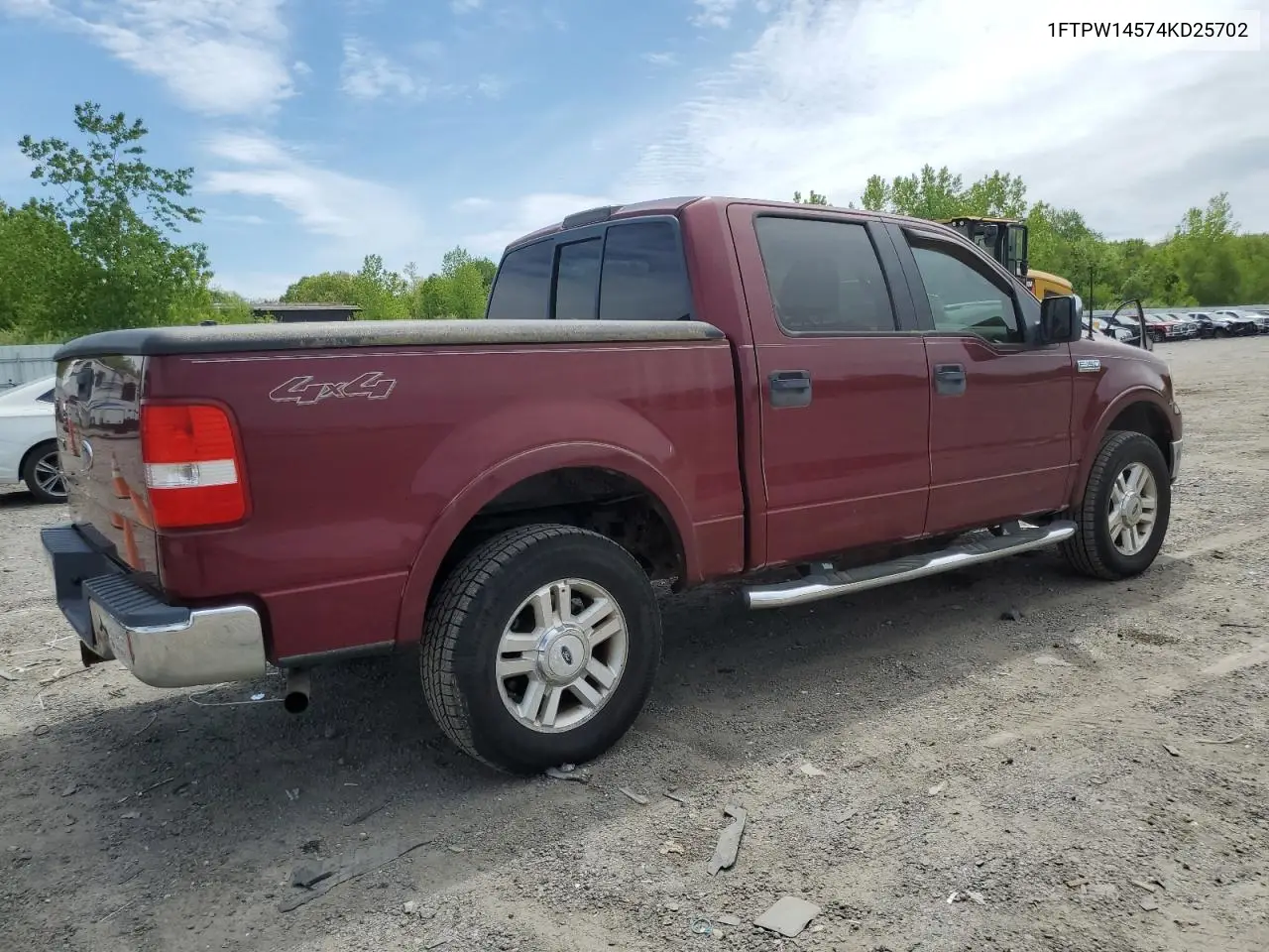 2004 Ford F150 Supercrew VIN: 1FTPW14574KD25702 Lot: 57030785
