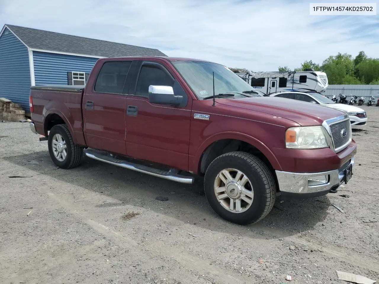 2004 Ford F150 Supercrew VIN: 1FTPW14574KD25702 Lot: 57030785