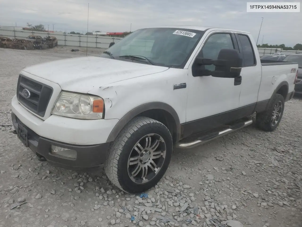 2004 Ford F150 VIN: 1FTPX14594NA53715 Lot: 62613885