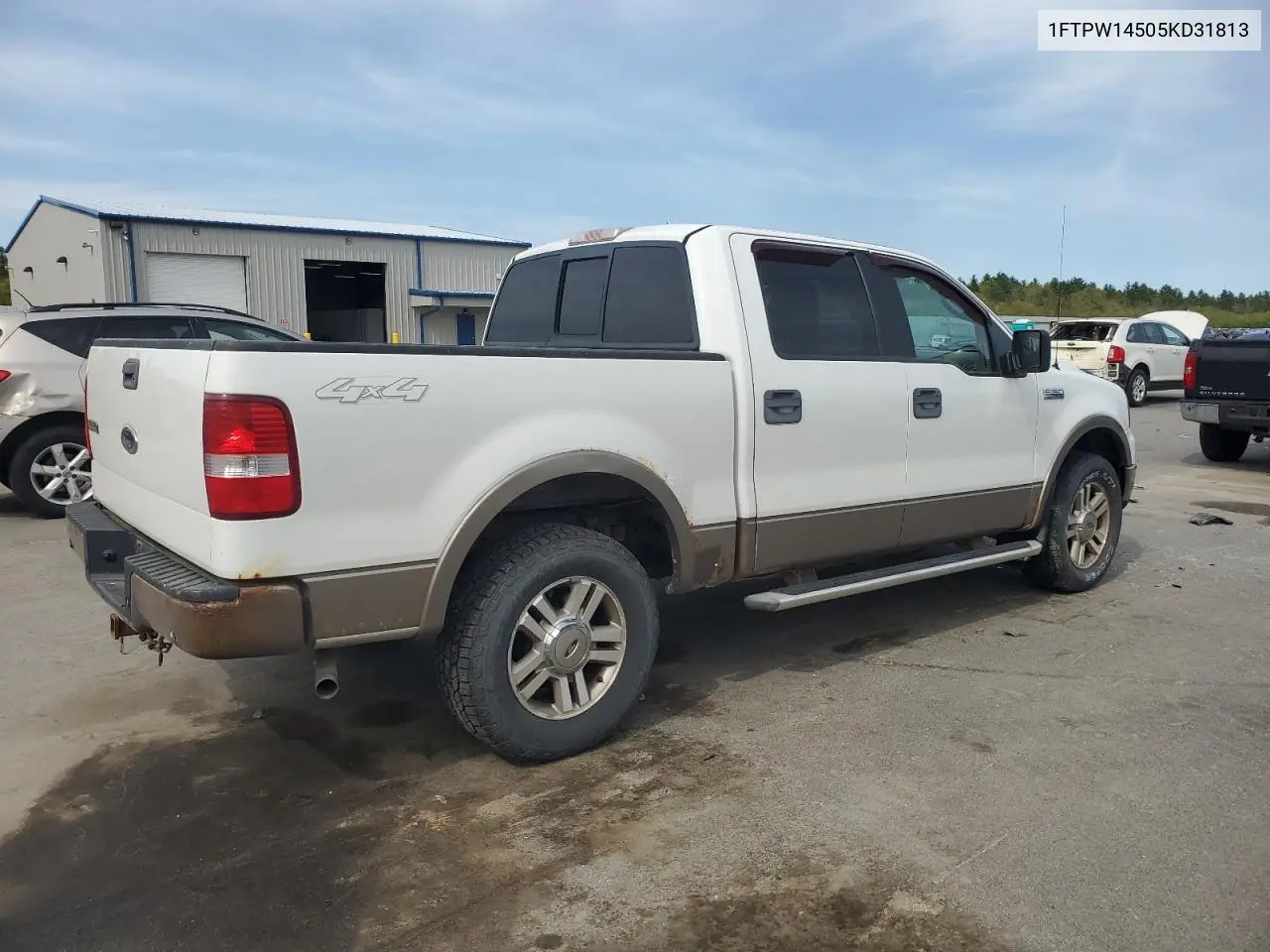 2005 Ford F150 Supercrew VIN: 1FTPW14505KD31813 Lot: 56727555