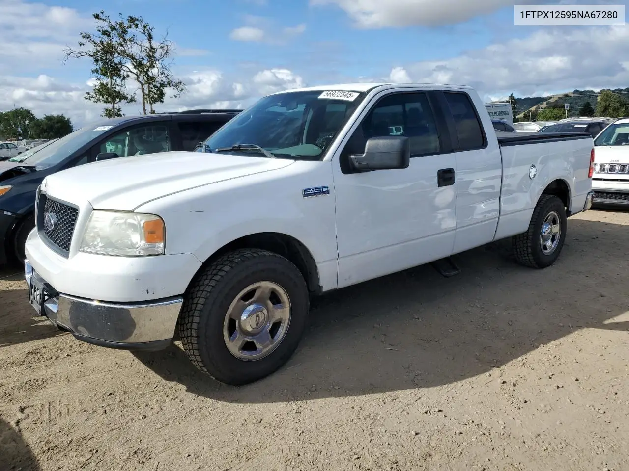 2005 Ford F150 VIN: 1FTPX12595NA67280 Lot: 56922545