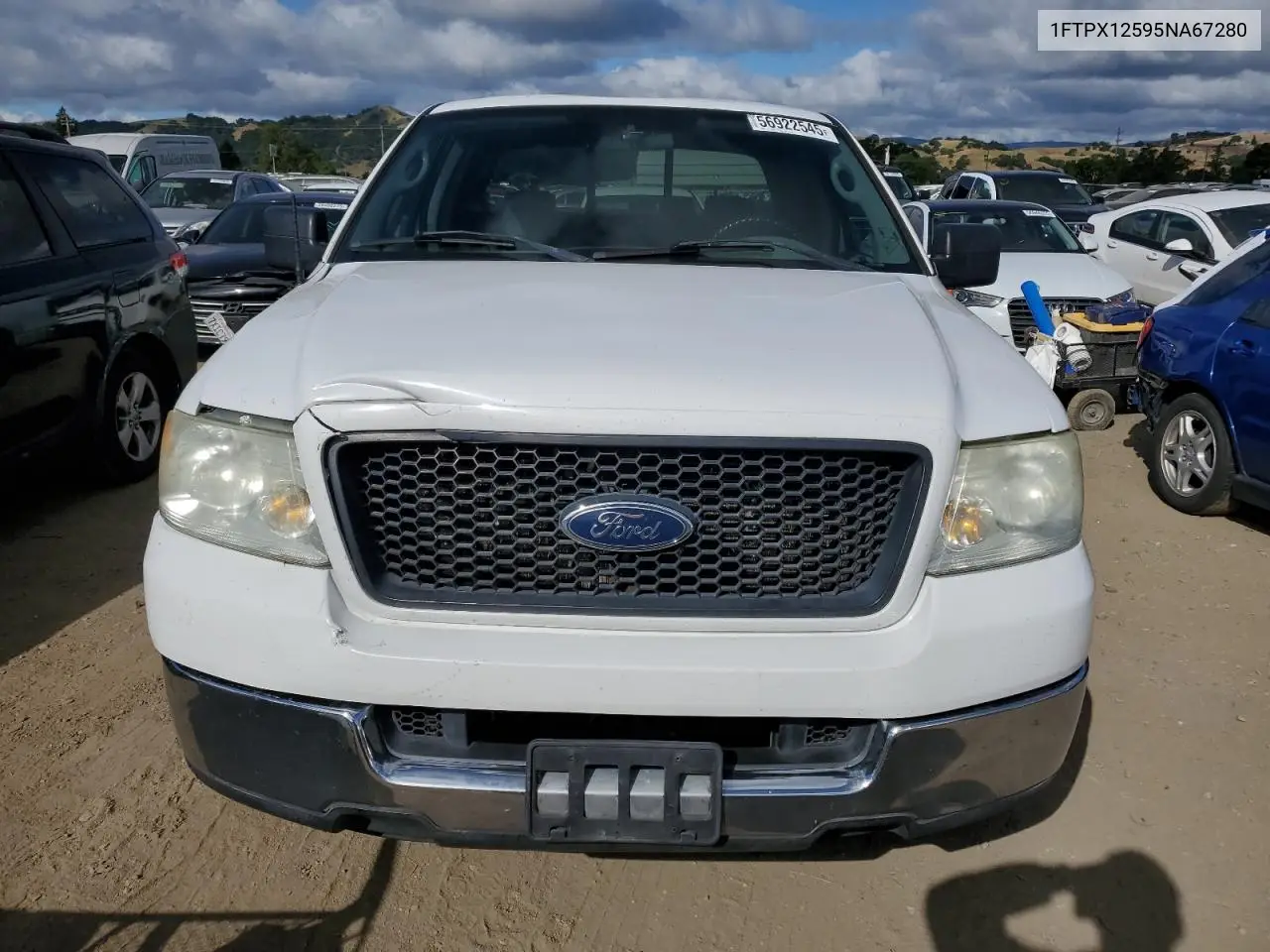 2005 Ford F150 VIN: 1FTPX12595NA67280 Lot: 56922545