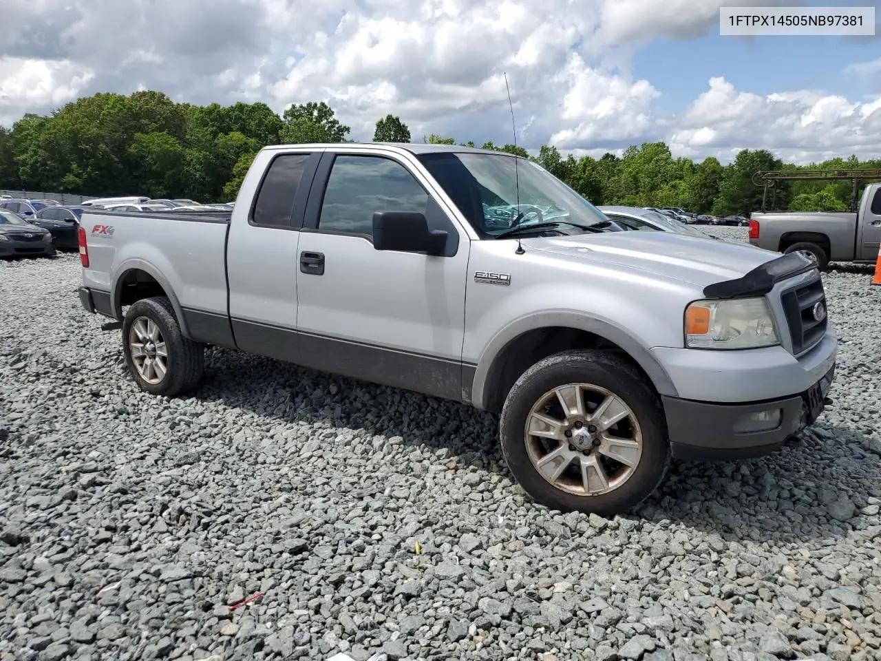 2005 Ford F150 VIN: 1FTPX14505NB97381 Lot: 57071815