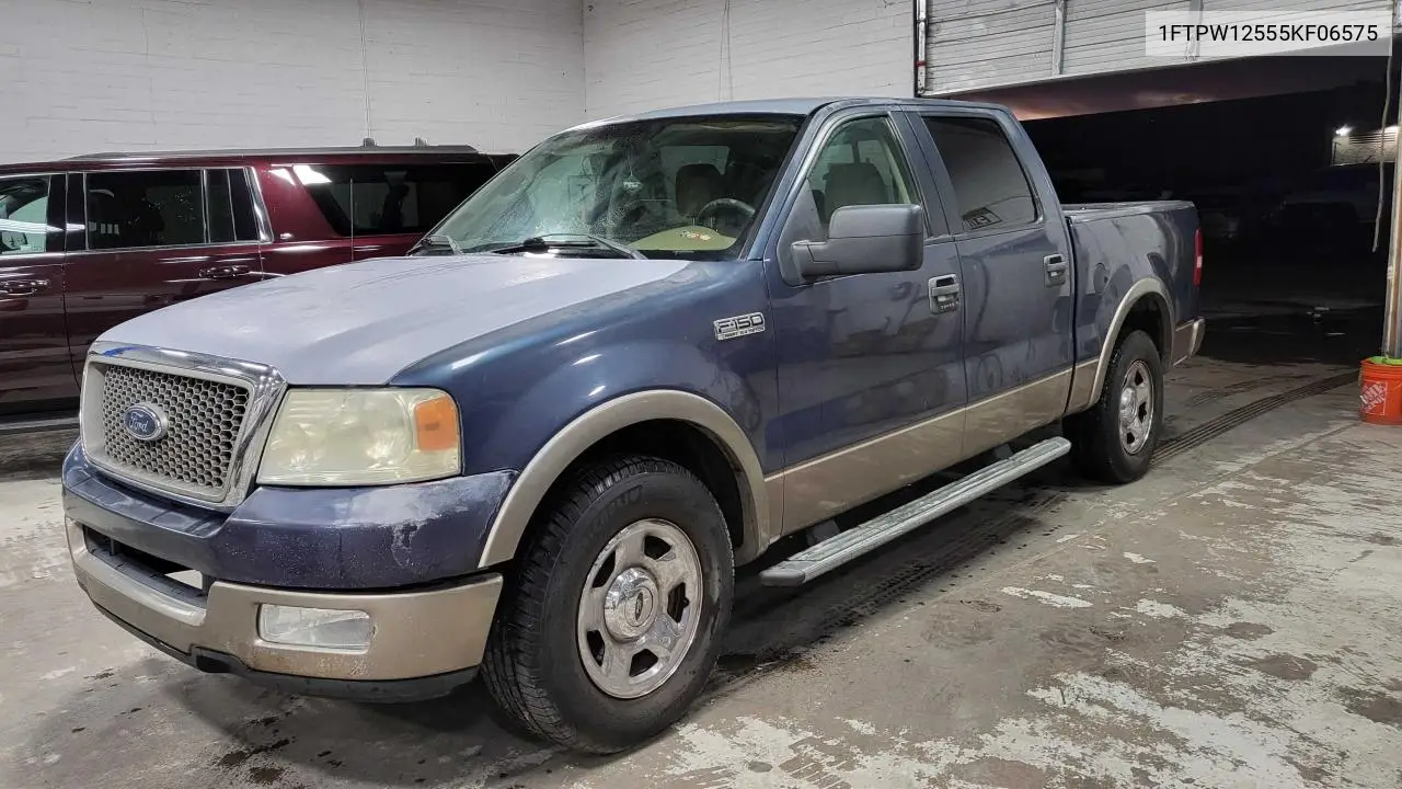 2005 Ford F150 Supercrew VIN: 1FTPW12555KF06575 Lot: 57114205