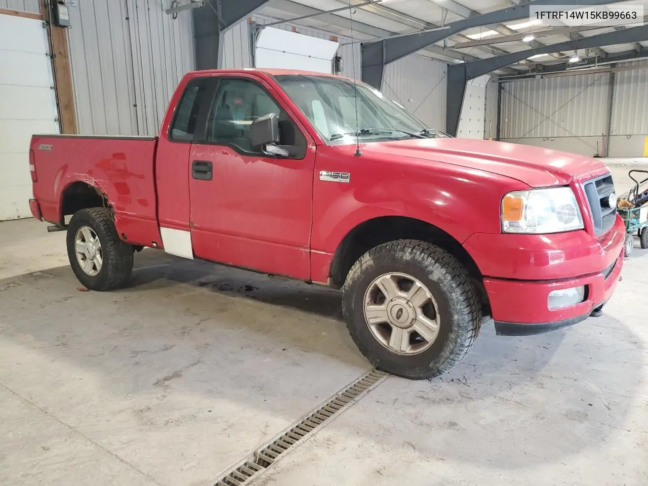 2005 Ford F150 VIN: 1FTRF14W15KB99663 Lot: 62746365