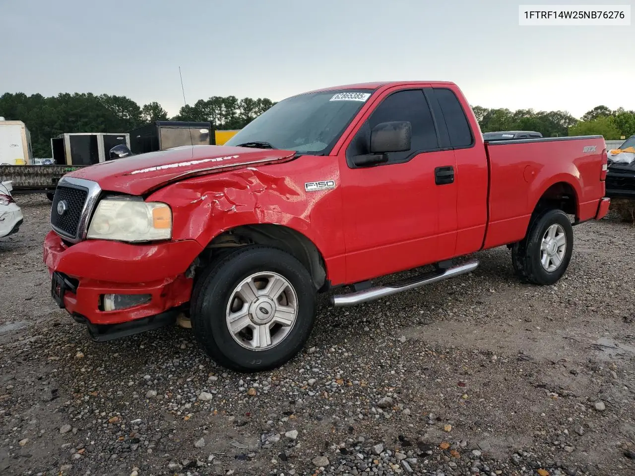2005 Ford F150 VIN: 1FTRF14W25NB76276 Lot: 62865385